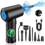Dpoussireur air comprim sans fil rechargeable par usb 51 000 tr / min - remplacement idal pour les bombes ...