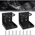 Dpzo - 2 pcs porte - gobelet pliable pour voiture, plastique noir avec vis, support canette et bouteille ... Dpzo - 2 pcs porte - gobelet pliable pour voiture, plastique noir avec vis, support canette et bouteille ...