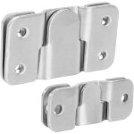 Dpzo - lot de 20 crochets inox pour cadre photo, fixation murale, support de montage dissimul pour miroir ...