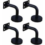 Dpzo - lot de 4 supports de main courante en acier inoxydable pour montage mural supports de rampe d'escalier ... Dpzo - lot de 4 supports de main courante en acier inoxydable pour montage mural supports de rampe d'escalier ...