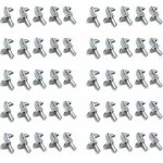 Dpzo - 50pcs taquet etagere support tagres de mtal nickel goupilles de support pour armoire bureau ...