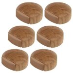 Dpzo - 6 pices arrts de portes - bute de porte adhesive en bois pour sol et parquet ? stop porte adhsif ...