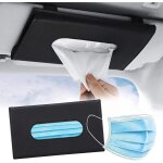 Dpzo - bote mouchoirs de voiture pour pare soleil mouchoir clip en cuir porte masque de visire porte ...