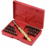 Dpzo - lettre  frapper, coffret de 38pcs poinons chiffres et lettres avec outil  poinons avec poinons ...
