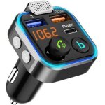 Dpzo - transmetteur bluetooth 5. 3 fm robuste pour voiture, [pd 18w + qc 3. 0] [microphone plus fort ...