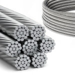 Dq - pp c�ble acier inoxydable 6mm 10m 7x19