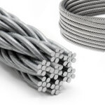 Dq - pp c�ble acier inoxydable 8mm 50m 7x7