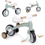 Draisienne a pedales - roues laterales dentrainement 3en1 vert ecotoys Draisienne a pedales - roues laterales dentrainement 3en1 vert ecotoys