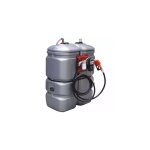 Drakkar equipement - cuve de stockage gasoil pehd 750l double paroi avec station  gasoil 230 voltss ...