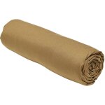 Drap housse en coton bio  organic  grands bonnets - bronze - 140 x 200 cm - livraison gratuite