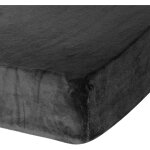 Drap - housse polaire eurofirany flano 160 x 200 x 30 cm noir
