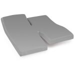 Drap housse relaxation uni coton alto - tpr t�te et pied relevable 2x70x190 cm