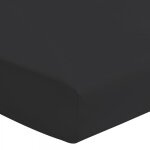 Les tendances - drap housse uni coton 57 fils noir 140x190 cm bonnet 25cm Les tendances - drap housse uni coton 57 fils noir 140x190 cm bonnet 25cm
