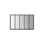 Drawer - miroir industriel rectangle 137x90cm