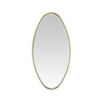 Miroir ovale dor� 30x60cm