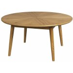 Drawer - table basse ronde 80 cm d�cor ch�ne naturel - ubud
