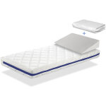 Dreamdi - pack matelas hermes 60x120 epaisseur 11 cm + plan incline 15º + protege matelas 60x120cm Dreamdi - pack matelas hermes 60x120 epaisseur 11 cm + plan incline 15º + protege matelas 60x120cm