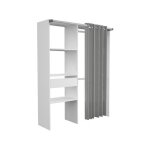 Bari dressing non extensible blanc 1 tiroir - l 143, 5 x p 48 x h 181, 9 cm Bari dressing non extensible blanc 1 tiroir - l 143, 5 x p 48 x h 181, 9 cm
