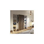 M&s - dressing extensible 2 colonnes blanc et rideau taupe - clothes M&s - dressing extensible 2 colonnes blanc et rideau taupe - clothes