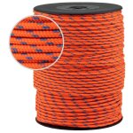 Drisse fluo 3mm 100m - bleu orange, nylon haute t�nacit�, 1200 - 1400 kg