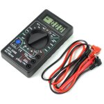 Dt830b numrique lcd multimtre ohmmtre ampremtre voltmtre ohm testeur (jaune, set de 3 pices) avec ...