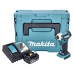 Dtd 172 rt1j cl� � choc sans fil 18 v 180 nm 1 / 4'' brushless + 1x batterie 5, 0 ah + chargeur + makpac ...