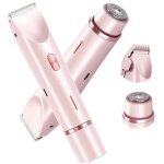 Dual head bikini shaver women, comfort 2 en 1 electric lady shaver, trimmer de cabello el�ctrico impermeable ...
