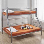 Mobilier deco - dual - lit superpos en mtal en 90x190 cm + 140x190 cm