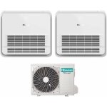 Hisense - dual split console 12 + 12 climatiseur avec 3amw62u4rfa r - 32 wi - fi en option avec tlcommande ...