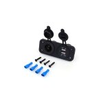 Dual usb car auto allume - cigare socket splitter 12v chargeur power adapter outlet
