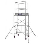 Duarib - �chafaudage rolly mini - hauteur plancher de 0, 9 � 1, 8m - hauteur de plateau 1, 8 m - l 1 ...