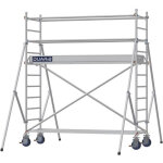 Duarib - �chafaudage roulant aluminium docker ? version lisses ? largeur 85 cm ? hauteur max 11, 90 m ...