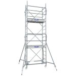 Duarib - �chafaudage roulant industriel acier altitude 150 - hauteur plateau de 1, 7 � 6, 7m - hauteur ...