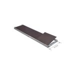 Duarib - plancher � trappe - largeur 0. 72m - pour �chafaudages f3000, f3000 alu et multi4x - aluminium ...