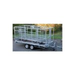 Duarib - remorque de. 01 double essieu avec conteneur vide - grande capacit�