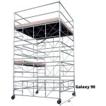 Duarib - tour �chafaudage roulant acier galaxy - largeur de 1, 5 ou 3m - l 3 x l 3 m - hauteur de plateforme ...