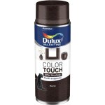 Dulux valentine - peinture a�rosol color touch - effet martel� marron 400 ml