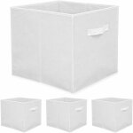 Dunedesign - set 4 botes de rangement ouvertes 33x38x33cm pliantes pour tagre kallax expedit anses ...