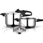 Duo 6 / 4 autocuiseur 6 + 4 l, induction, acier inoxydable 18 / 10, 2 niveaux de pression argent - fagor ... Duo 6 / 4 autocuiseur 6 + 4 l, induction, acier inoxydable 18 / 10, 2 niveaux de pression argent - fagor ...