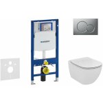 Duofix - bti - support pour wc suspendu avec plaque de dclenchement sigma 01, chrome mat + ideal standard ...