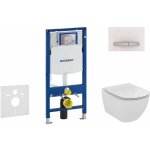 Duofix - bti - support pour wc suspendu avec plaque de dclenchement sigma50, blanc alpin + ideal standard ...