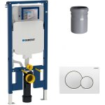 Duofix pack b�ti - support extra - plat 114 cm up720, gain de place + plaque double touche sigma 01 blanche ...