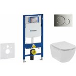 Geberit - duofix - set de bti - support, wc suspendu rimless + abattant softclose ideal standard tesi, ...