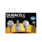 Duracell - lot de 3 ampoules led sphrique douille e14 25 watts