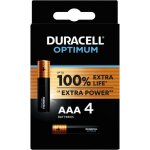 Duracell - blister 4 piles optimum - 200% de dur�e de vie suppl�mentaire optimum / aaa