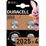 Duracell pile bouton cr 2025 3 v 4 pc(s) 165 mah lithium elektro 2025 s223272