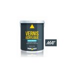 Vernis acrylique lavabilisant mat incolore 1l ? finition durable pour bois et surfaces ? rendement 12 ...