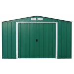 Duramax - abri de jardin métal vert pin - 7, 75m² - kit ancrage - vert Duramax - abri de jardin métal vert pin - 7, 75m² - kit ancrage - vert