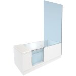 Duravit - baignoires shower + bath avec porte, verre clair angle Duravit - baignoires shower + bath avec porte, verre clair angle