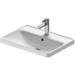 Duravit - d - neo - vasque  encastrer 60x44 cm, 1 trou pour robinetterie, blanc 0357600027
